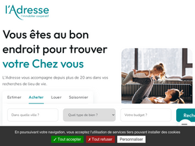 'ladresse.com' screenshot