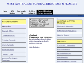 'deathnoticeswa.com' screenshot
