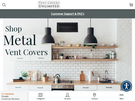 'ventcoversunlimited.com' screenshot