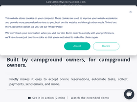'fireflyreservations.com' screenshot