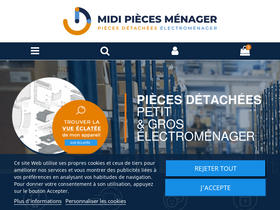 'midi-pieces-menager.fr' screenshot