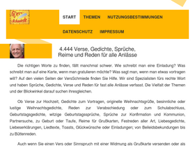 'versschmiede.de' screenshot