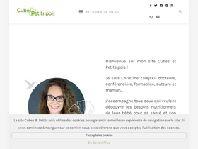 'cubesetpetitspois.fr' screenshot