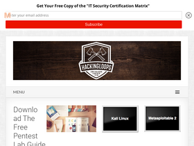 'hackingloops.com' screenshot