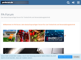 'paforum.de' screenshot