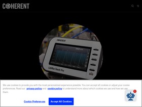 'coherent.com' screenshot