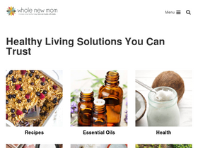 'wholenewmom.com' screenshot