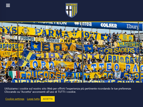 'parmacalcio1913.com' screenshot