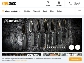 'knifestock.sk' screenshot