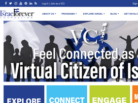 'israelforever.org' screenshot