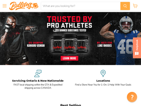 bulldognutrition.ca homepage screenshot