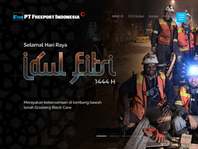 'ptfi.co.id' screenshot