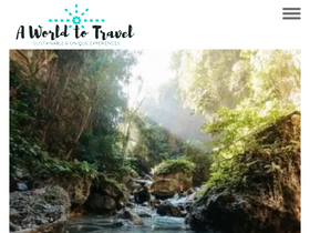 'aworldtotravel.com' screenshot