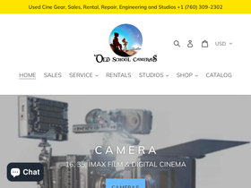Old School Cameras dba Cinematic Arts and Sound homepage screenshot