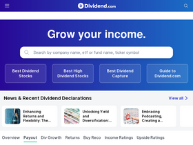 'dividend.com' screenshot