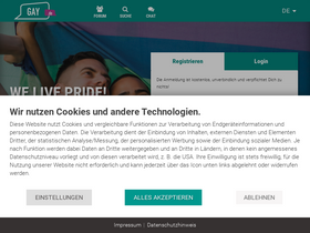 'gay.de' screenshot