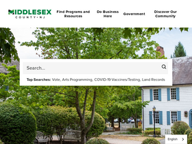 'middlesexcountynj.gov' screenshot