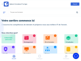 'alphorm.com' screenshot