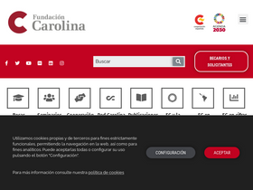 'fundacioncarolina.es' screenshot