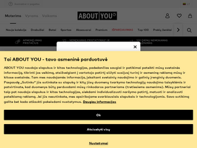 'aboutyou.lt' screenshot