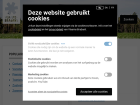 'vlaamsbrabant.be' screenshot