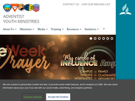 'gcyouthministries.org' screenshot
