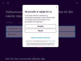 'momondo.dk' screenshot