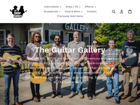 theguitargallery.com homepage screenshot