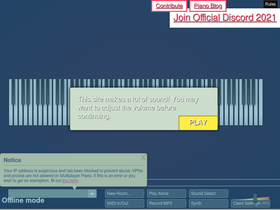 'multiplayerpiano.com' screenshot