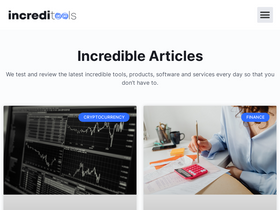 'increditools.com' screenshot