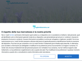 'fogliettoillustrativo.net' screenshot