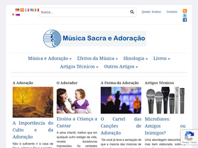 'musicaeadoracao.com.br' screenshot