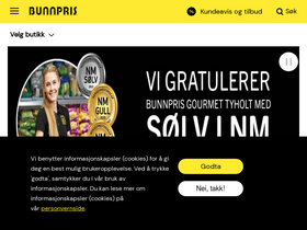 'bunnpris.no' screenshot