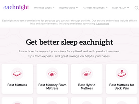 'eachnight.com' screenshot