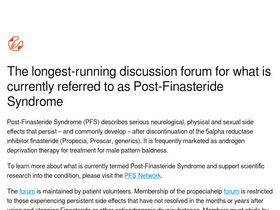'propeciahelp.com' screenshot