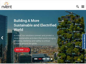 'nvent.com' screenshot