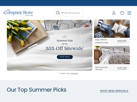 'thecompanystore.com' screenshot