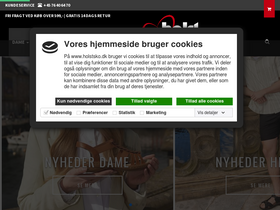 Holst Sko A/S homepage screenshot