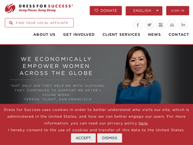 'dressforsuccess.org' screenshot