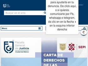 'fgjcdmx.gob.mx' screenshot