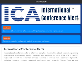 'conferencealert.com' screenshot