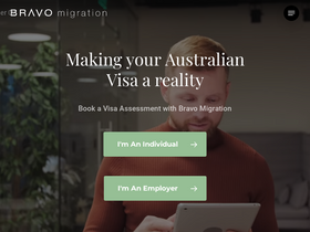 'bravomigration.com.au' screenshot