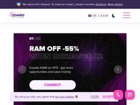 'zomro.com' screenshot