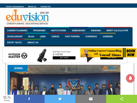 'eduvision.edu.pk' screenshot