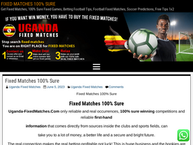 'uganda-fixedmatches.com' screenshot