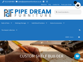 'pipedreamfurniture.co.uk' screenshot