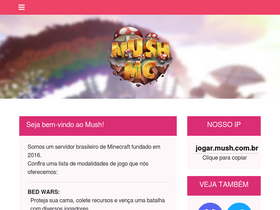 'mush.com.br' screenshot