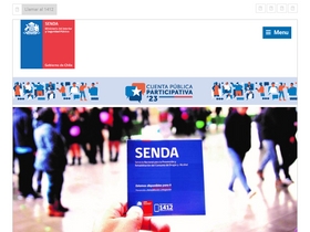 'senda.gob.cl' screenshot