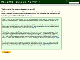 'reversebeacon.net' screenshot