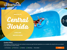 'visitcentralflorida.org' screenshot